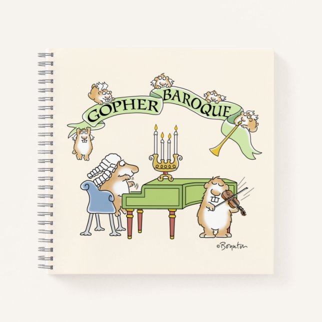 GOPHER BAROQUE by Sandra Boynton Notebook (Front)