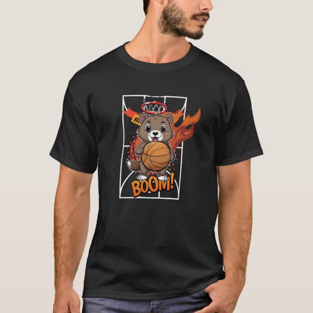 Gopher Basketball player T-Shirt (Front)
