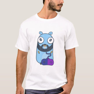 Gopher gamer. Golang T-Shirt