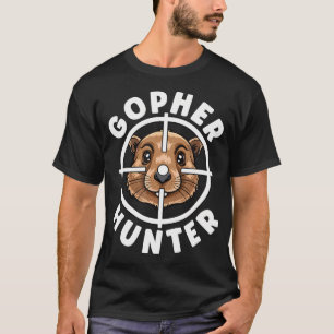 Gopher Hunter Crosshairs Trap Hunting T-Shirt