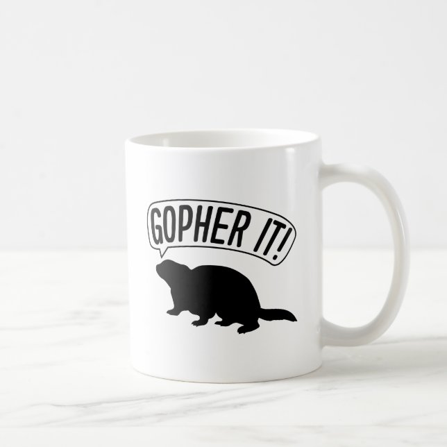 Gopher It Coffee Mug (Right)