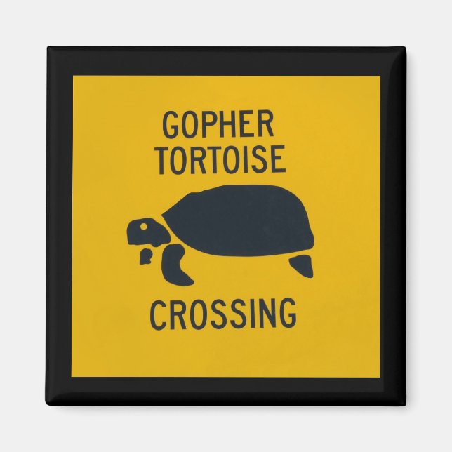 Gopher Tortoise Crossing Magnet (Front)