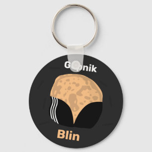 Gopnik Blin   Level Up Button Gold Keychain