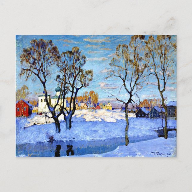 Gorbatov - Early Spring in Pskov Postcard (Front)