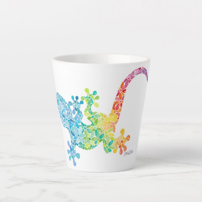 Gordie le Gecko Latte Mug (Devant)