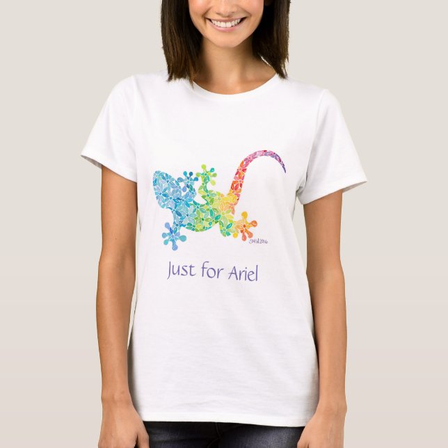 Gordie the Gecko T-shirt by Sue Weidlich (Front)