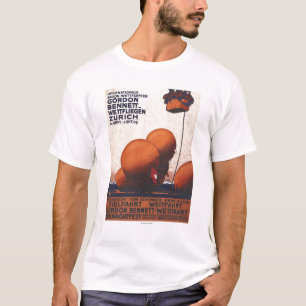 Gordon Bennett Hot-Air Balloon Race Poster T-Shirt