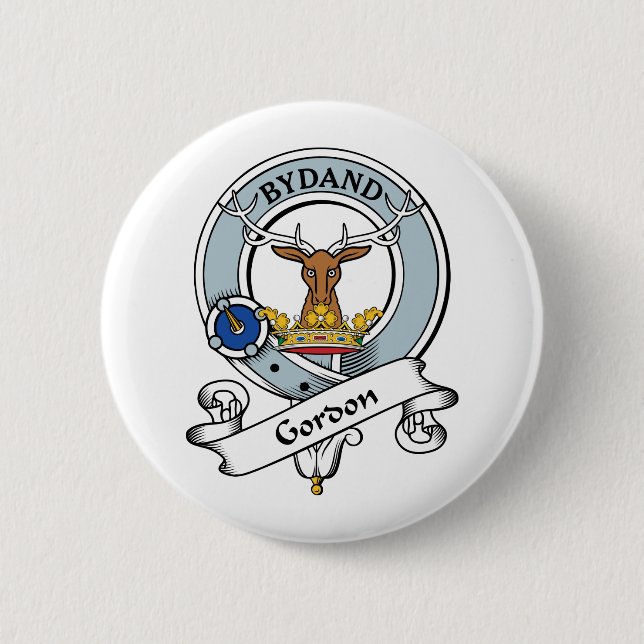 Gordon Clan Badge 2 Inch Round Button (Front)