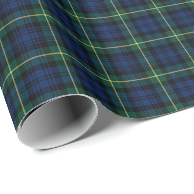 Gordon Clan Tartan Wrapping Paper (Roll Corner)