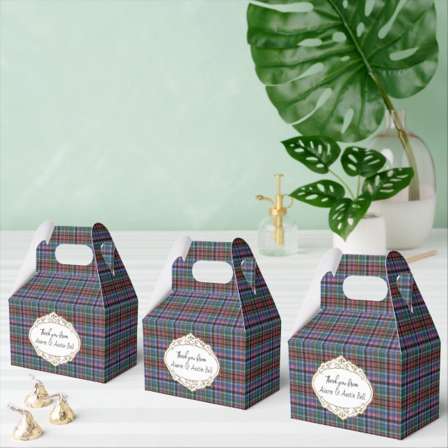 Gordon Dress Ancient Scottish Tartan Favor Box (Multiple)