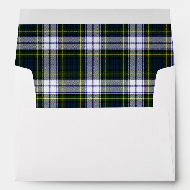 Gordon Dress Plaid Lined Custom Envelope (Back (Bottom))