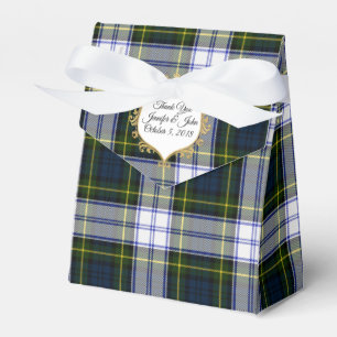 Gordon Dress Tartan Plaid Wedding Favour Gift Box