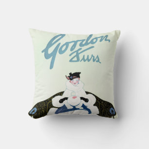 Gordon Furs Throw Pillow