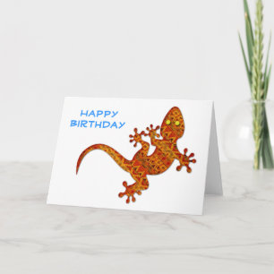Gordon Gecko Birthday Card