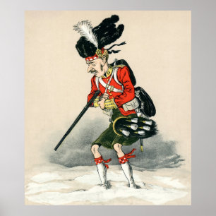 Gordon Highlander Soldier Poster