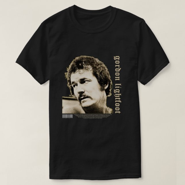 gordon lightfoot T-Shirt (Design Front)