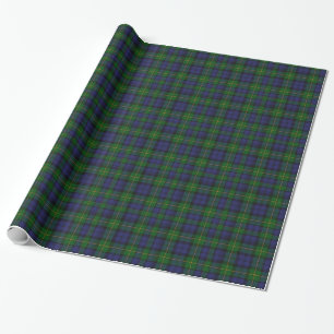 Gordon Scottish Tartan Plaid Wrapping Paper