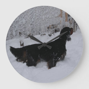Gordon Setin a Snowstorm Round Wall Horloge