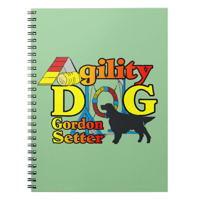 Gordon Setter Agility Notebook (Front)