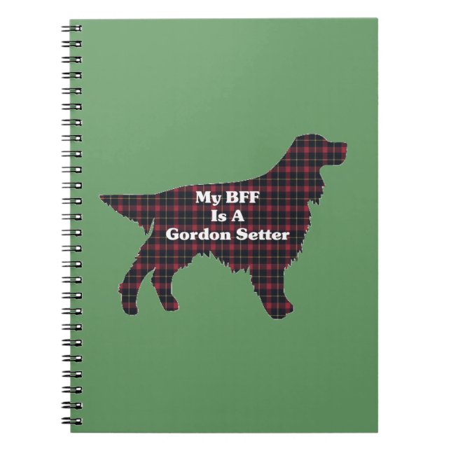 Gordon Setter BFF Notebook (Front)