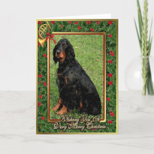 Gordon Setter Chien Blank Carte de Noël
