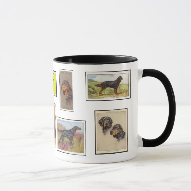 Gordon Setter Cigarette Cards Ceramic Mug (Right)