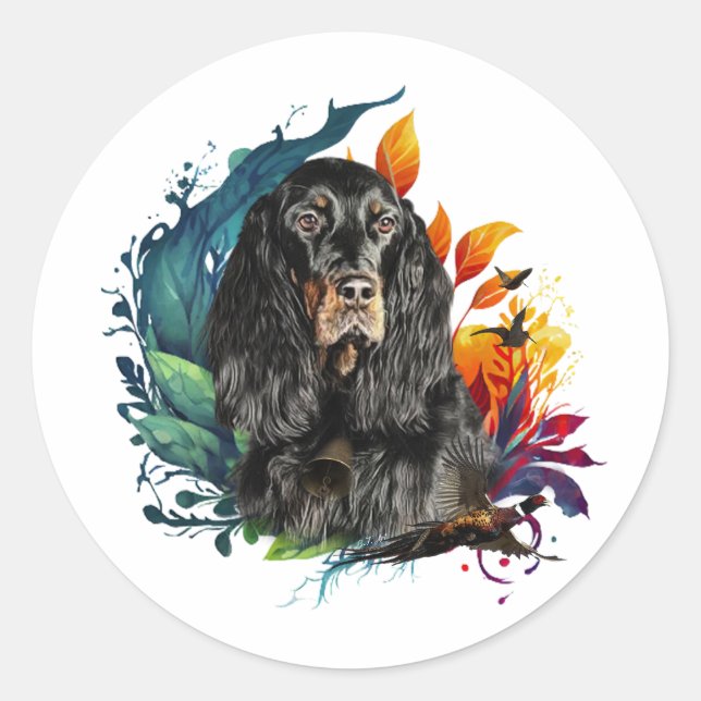 Gordon Setter  Classic Round Sticker (Front)