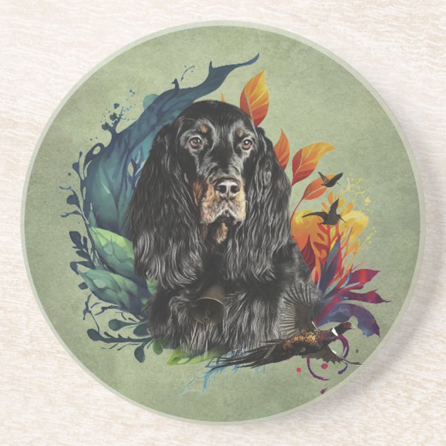 Gordon Setter  Coaster (Front)