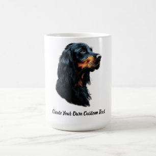 Gordon Setter Dog Create Your Own Custom Text  Coffee Mug