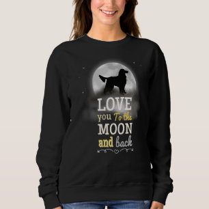 Gordon Setter Dog Love To The Moon Sweatshirt