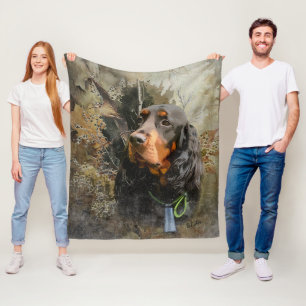 Gordon Setter  Fleece Blanket