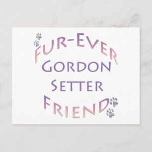 Gordon Setter Furever Postcard