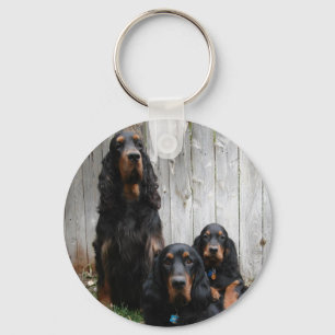 Gordon Setter Generations Keychain