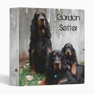 Gordon Setter Generations Painting Avery Binder