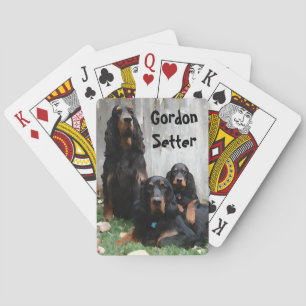 Gordon Setter Generations Painting Playing Cards