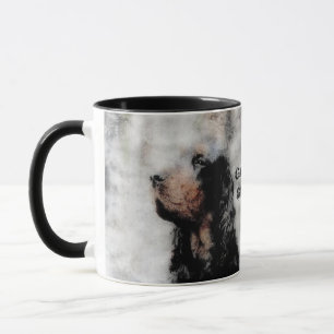 Gordon Setter Grunge Ceramic Mug
