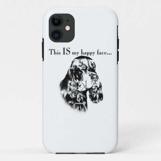 Gordon Setter Happy Face Case-Mate iPhone Case (Back)
