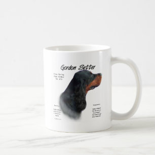 Gordon Setter History Design Coffee Mug