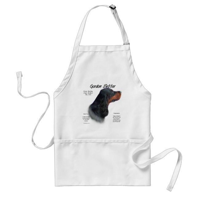 Gordon Setter History Design Standard Apron (Front)