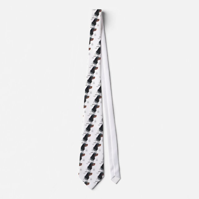 Gordon Setter History Design Tie (Front)