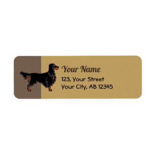 Gordon Setter Icon Label