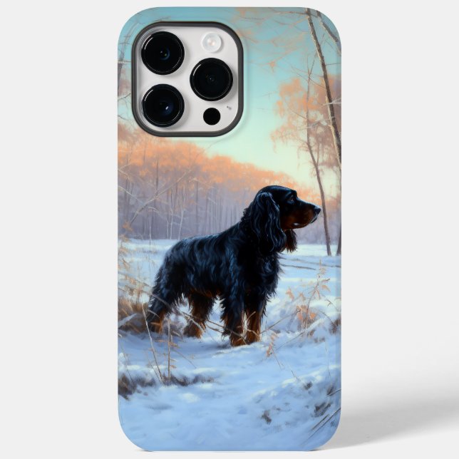 Gordon Setter Let It Snow Christmas Case-Mate iPhone Case (Back)