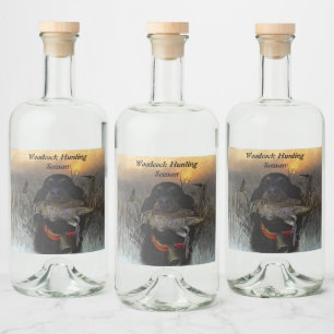 Gordon Setter Liquor Bottle Label