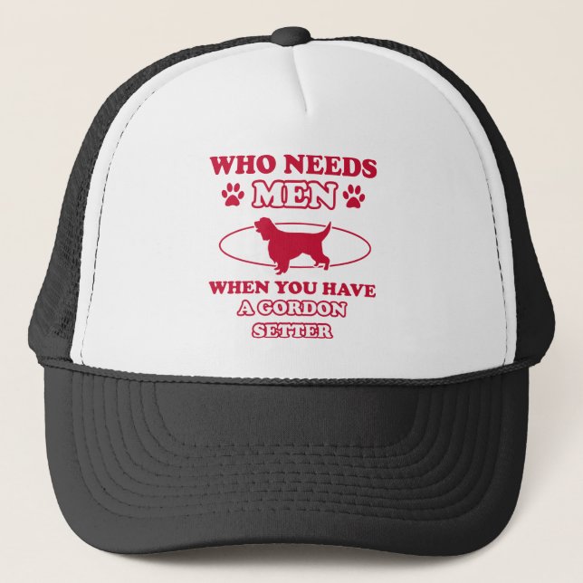 Gordon setter mommy design trucker hat (Front)