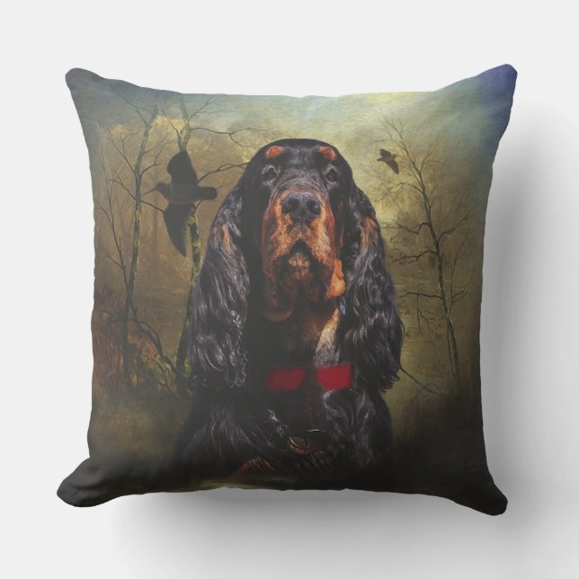 Gordon Setter    Outdoor Pillow (Front)