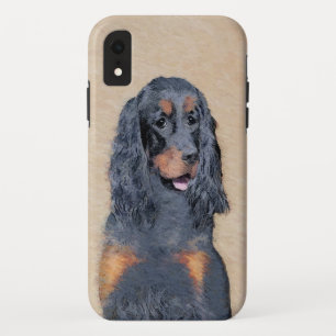 Gordon Setter Painting - Cute Original Dog Art iPhone XR Case