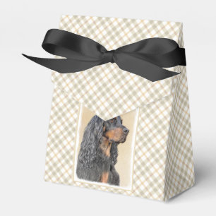 Gordon Setter Painting - Cute Original Dog Art Favor Box