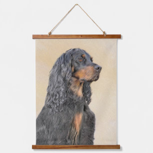 Gordon Setter Painting - Cute Original Dog Art Hanging Tapestry