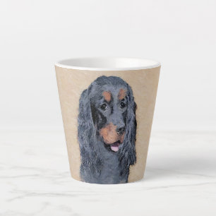Gordon Setter Painting - Cute Original Dog Art Latte Mug