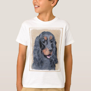 Gordon Setter Painting - Cute Original Dog Art T-Shirt